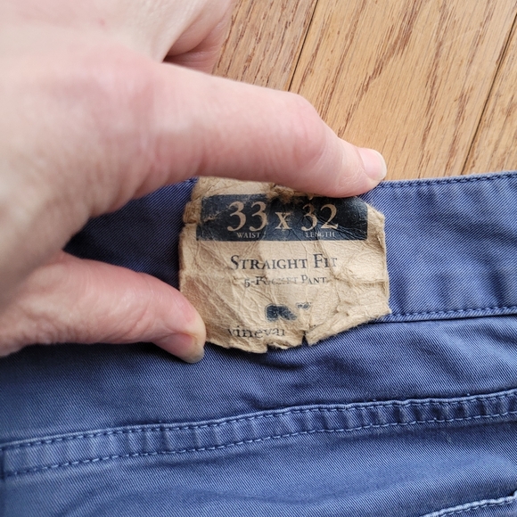 Vineyard Vines Straight Fit 5 Pocket Pant Men's 33 x 32 - Picture 7 of 11